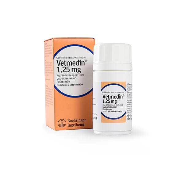 VETMEDIN 1.25 MG C/ 100 PIEZAS