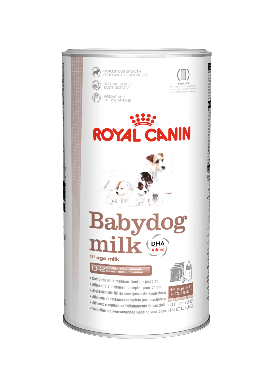 Baby dog milk