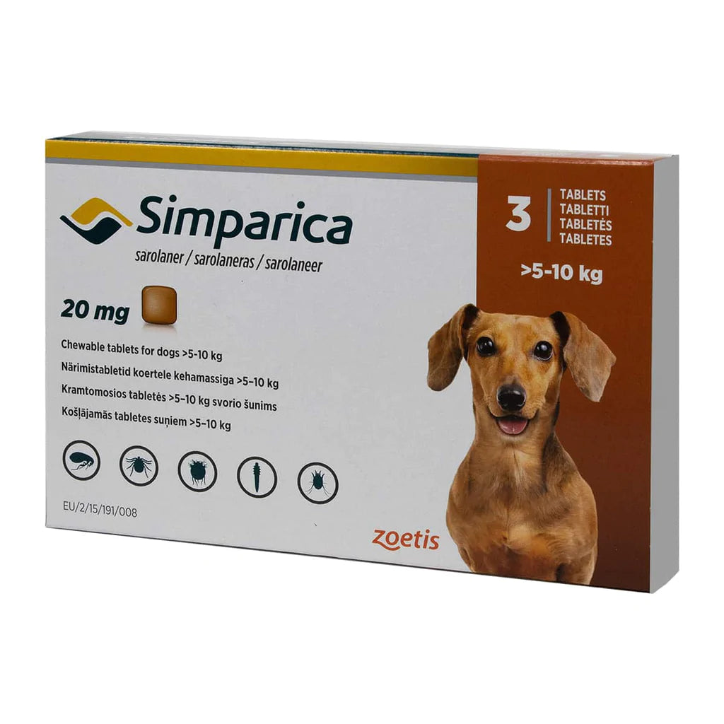 SIMPARICA C/3 TABLETAS