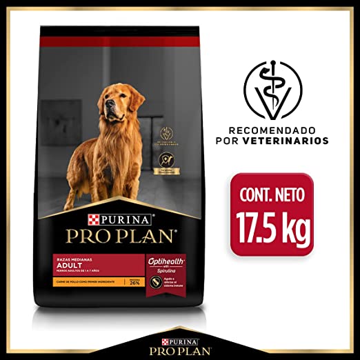 Pro Plan Adulto Razas Medianas con Optihealth 17.5 kg