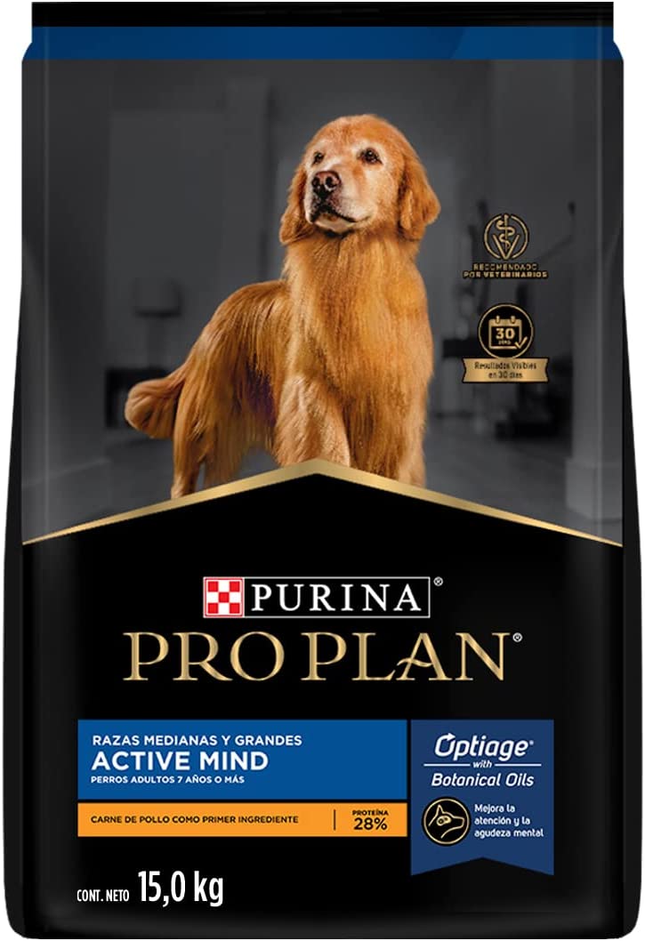 Purina Pro Pan Active Mind Razas Medianas y Grandes 15 kg