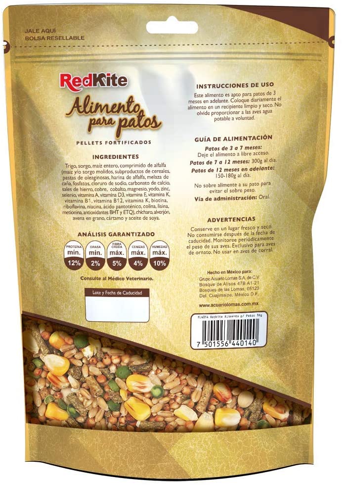 ALIMENTO PARA PATOS 1 KG REDKITE