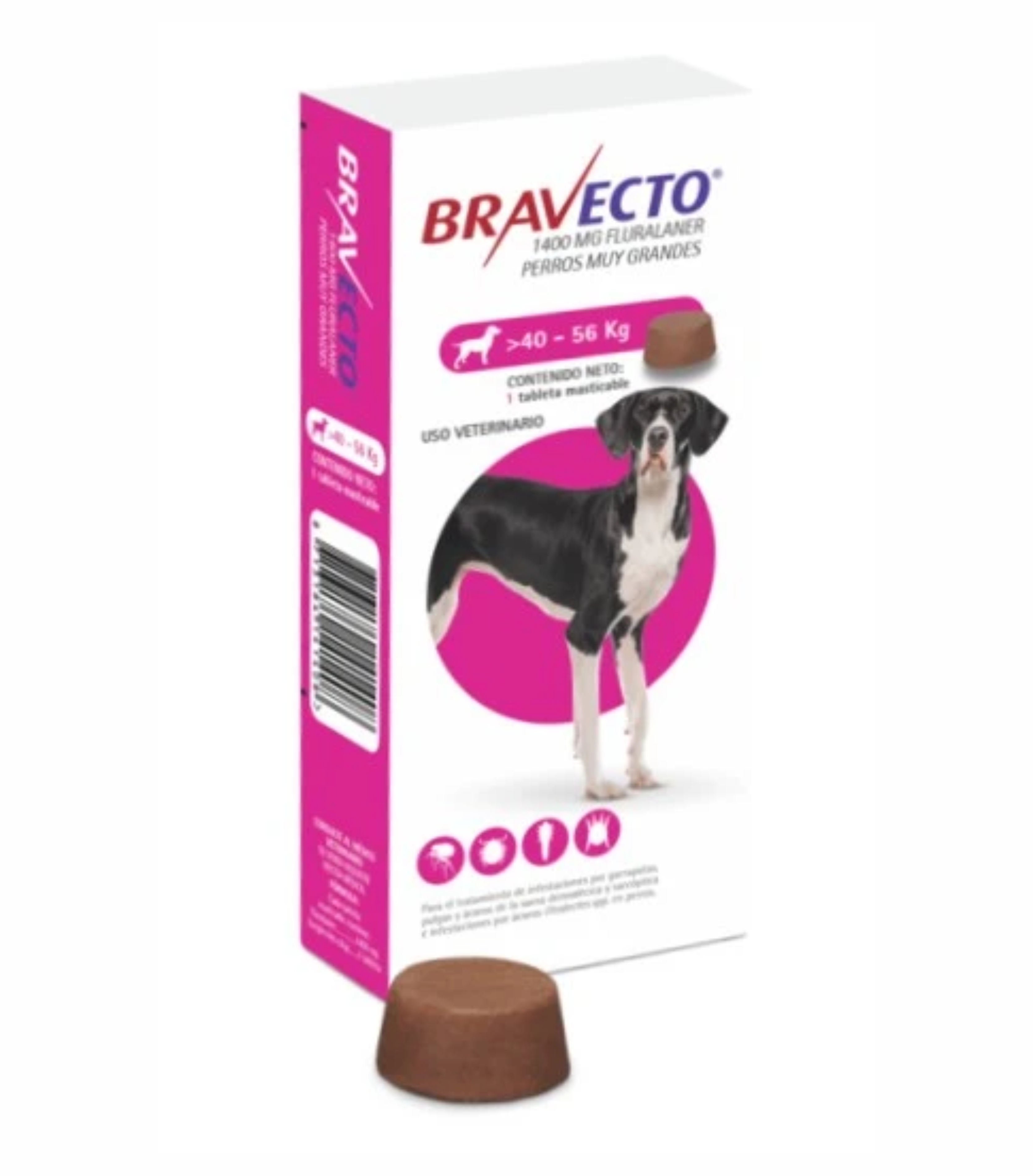 Bravecto De 40 a 60 Kg P/ 3 MESES