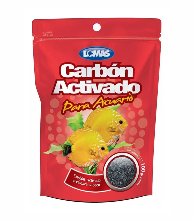 Carbón Activado Para Acuario 100 Gr.