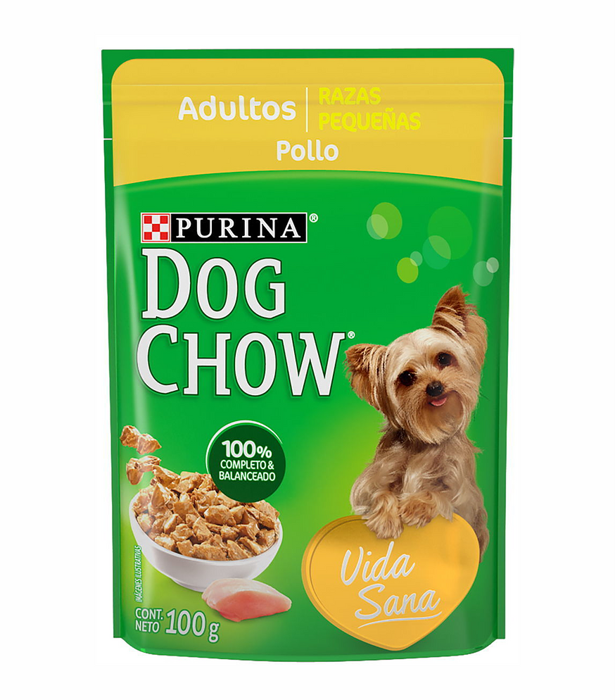 Alimento Húmedo Dog Chow Adulto Raza Pequeña 100 Gr.