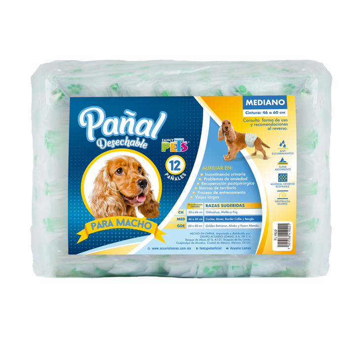 PAÑAL ESPECIAL P/ MACHO