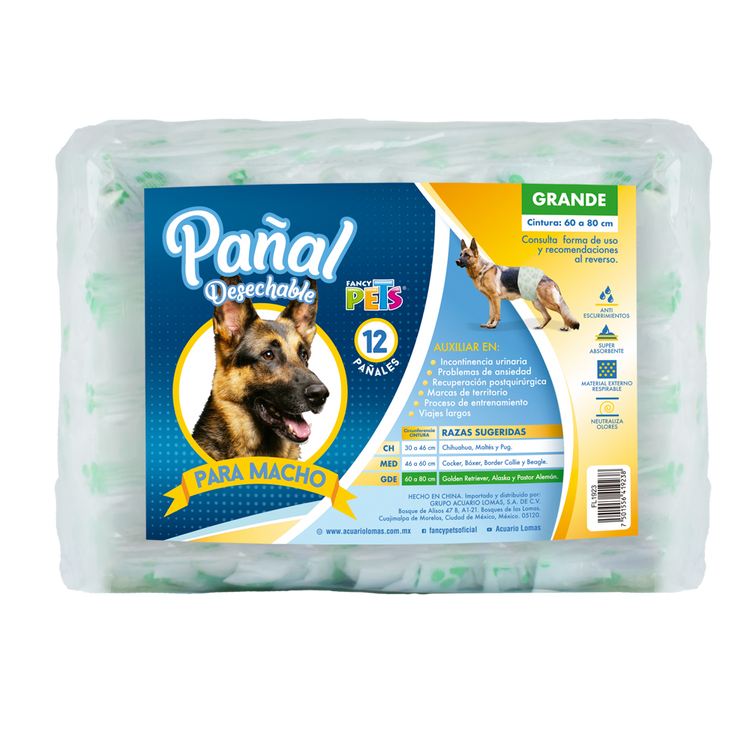 PAÑAL ESPECIAL P/ MACHO