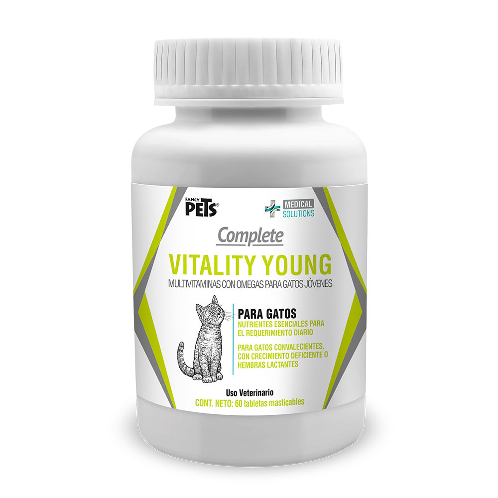 MS COMPLETE VITALITY YOUNG P/ GATO 60 TABS