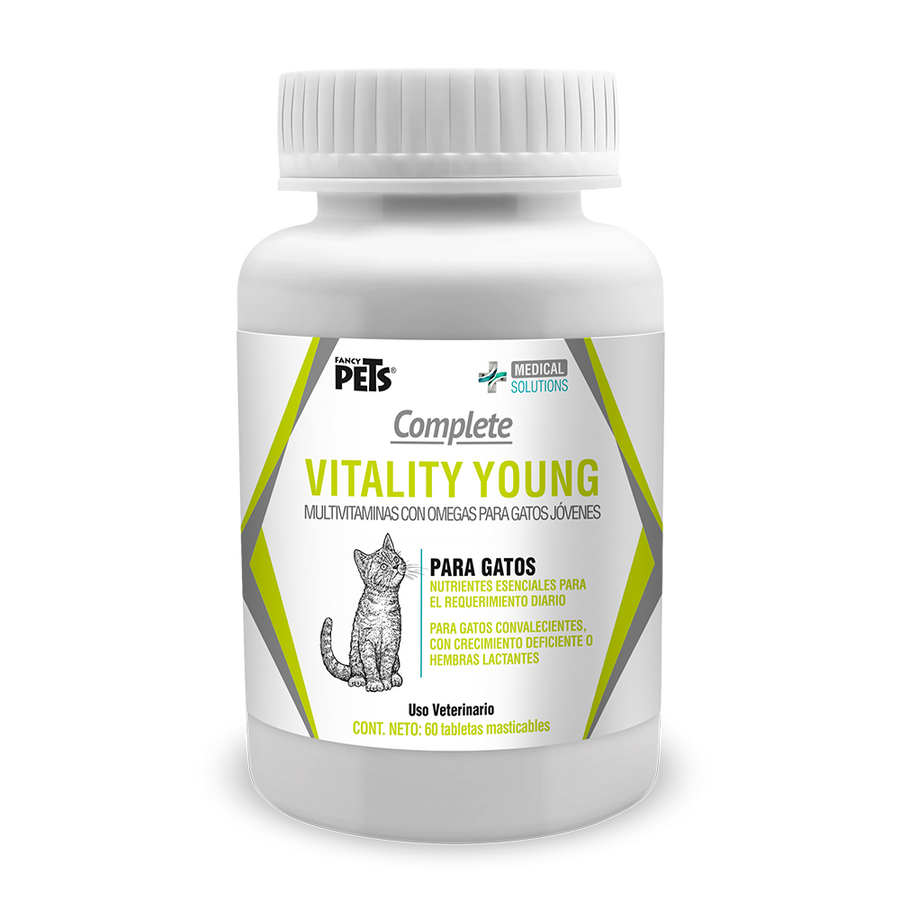 MS COMPLETE VITALITY YOUNG P/ GATO 60 TABS