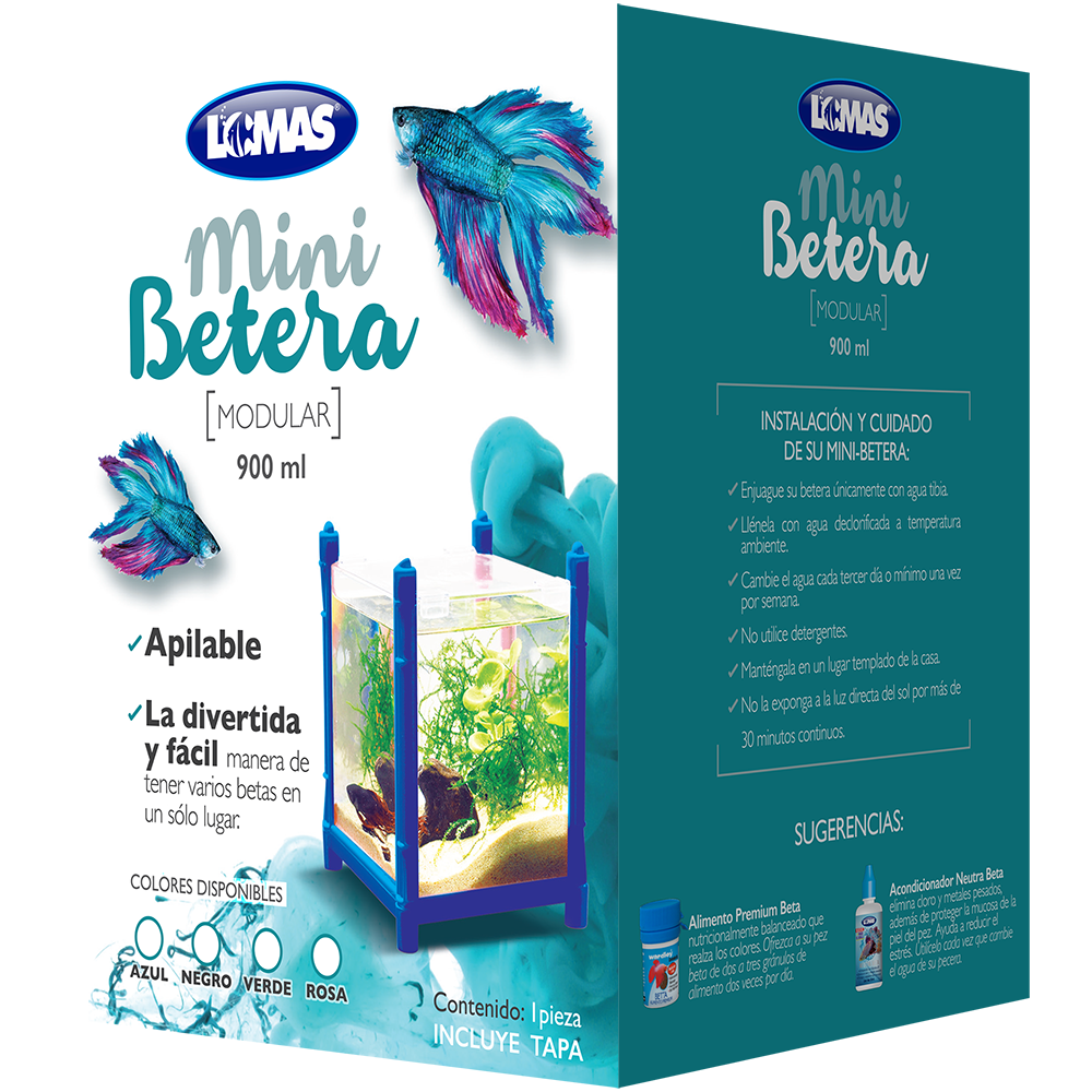 BETERA CUADRADA APILABLE 900ML