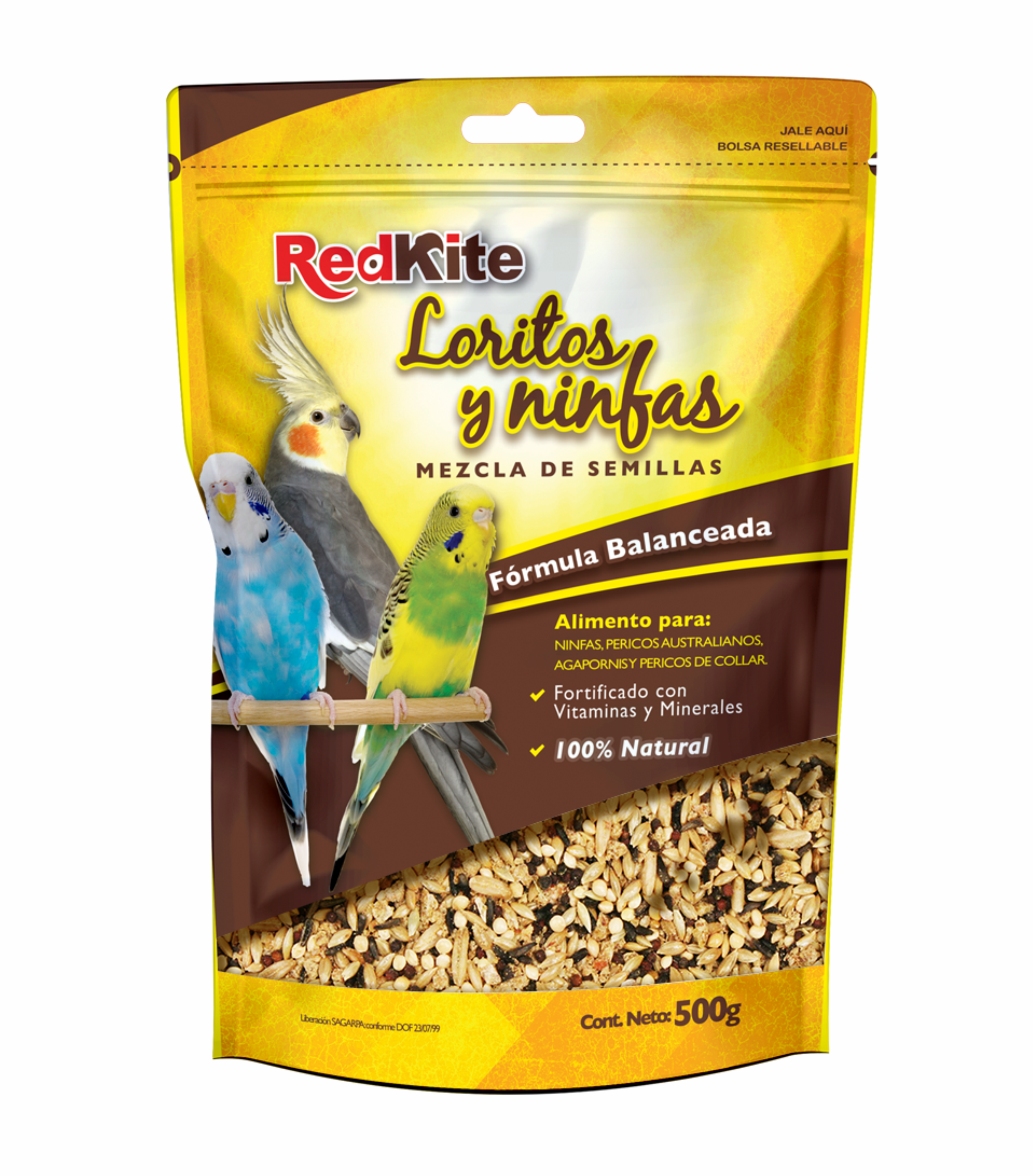 Redkite Mezcla para Loritos y Ninfas 500 gr.