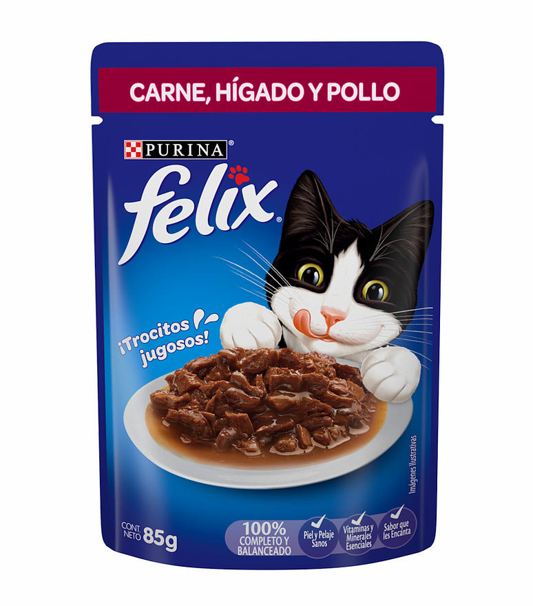 Alimento Húmedo Felix para Gatitos 85 Gr.
