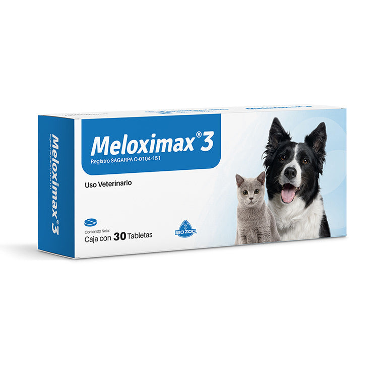 MELOXIMAX 3mg 30 Tabletas