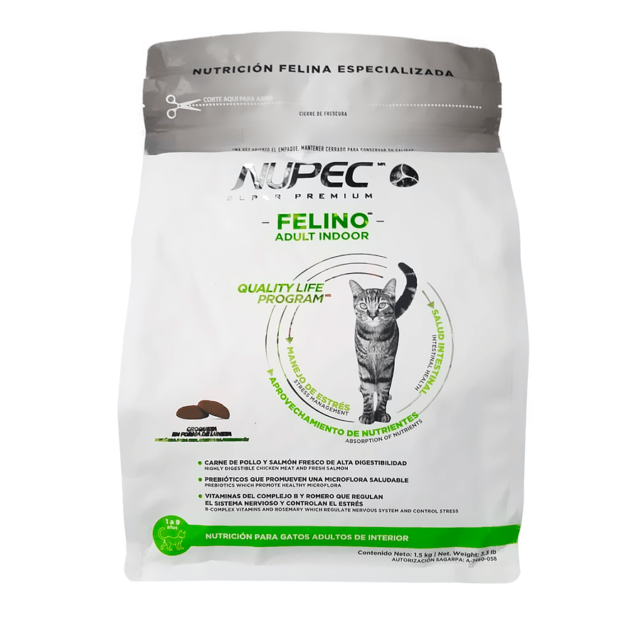 NUPEC FELINO ADULTO INDOOR