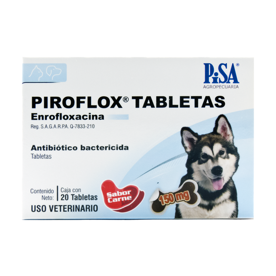 PIROFLOX TABLETAS 150mg c/20 tabletas