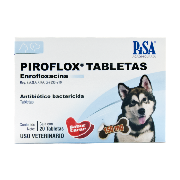 PIROFLOX TABLETAS 150mg c/20 tabletas