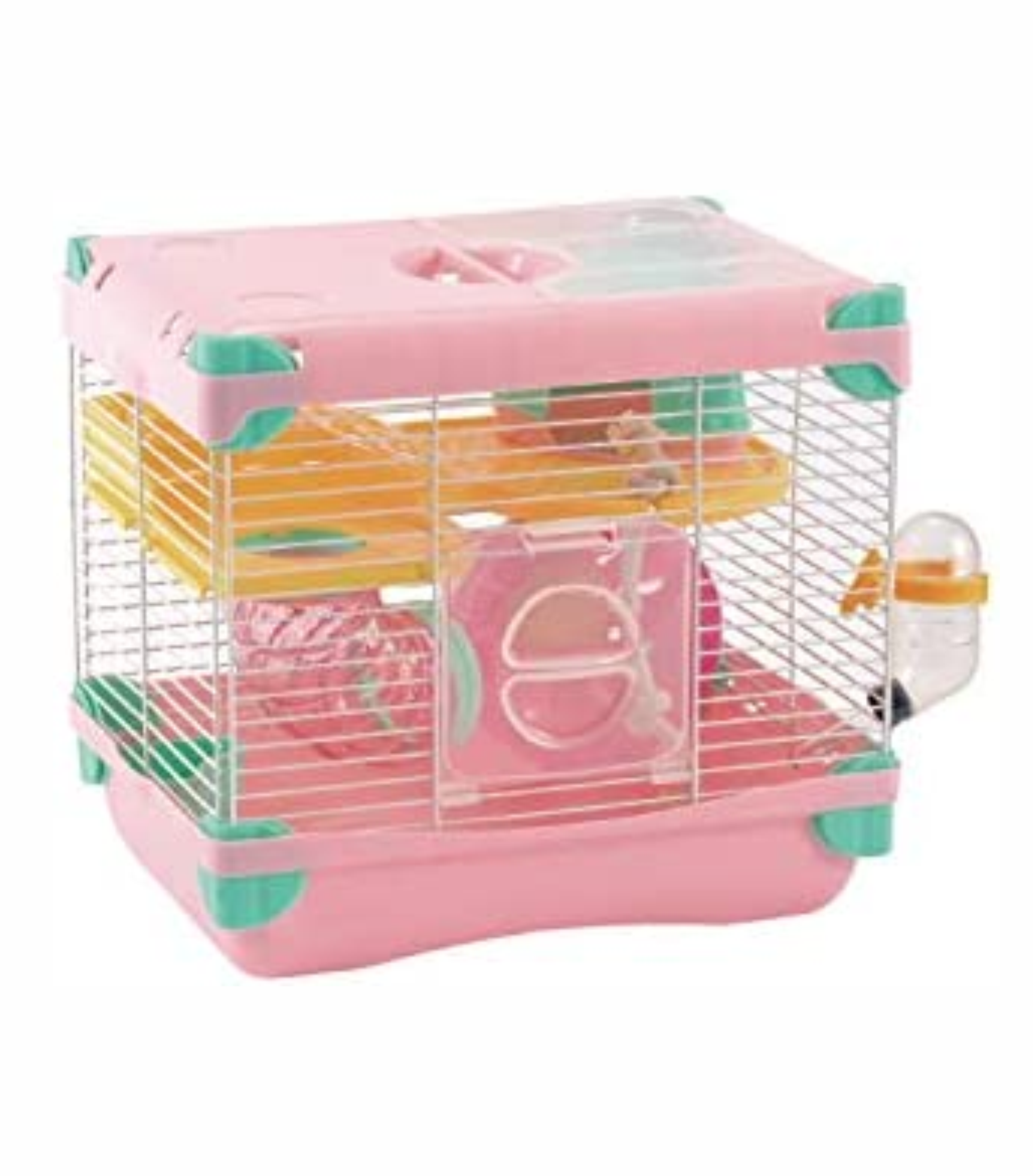 Jaula plástica rosa para hamster Sunny (1 piso)