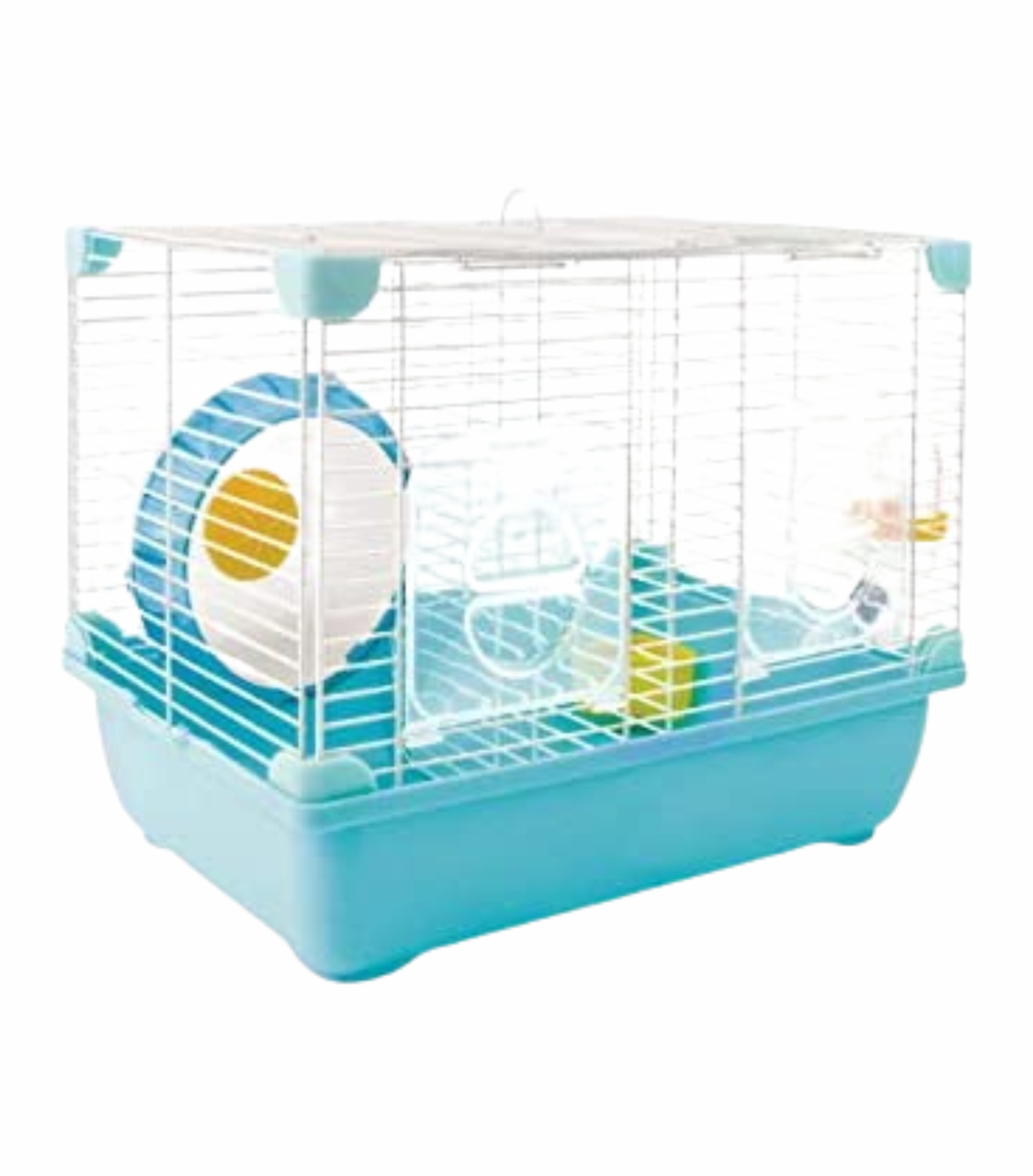 Jaula plástica azul doble para hamster Sunny (1 piso)