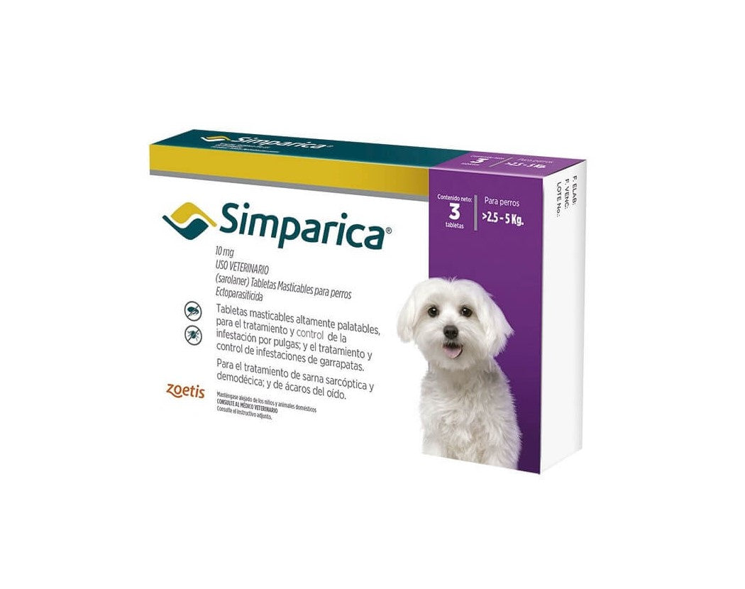 SIMPARICA C/3 TABLETAS