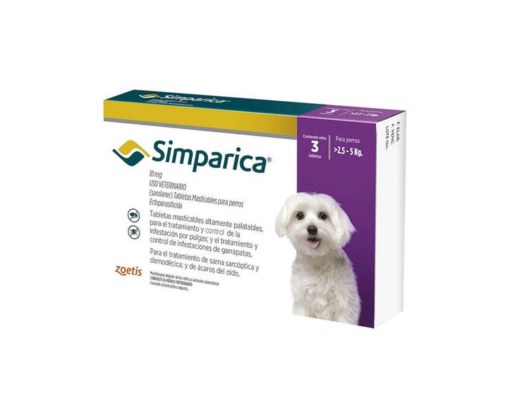 SIMPARICA C/3 TABLETAS