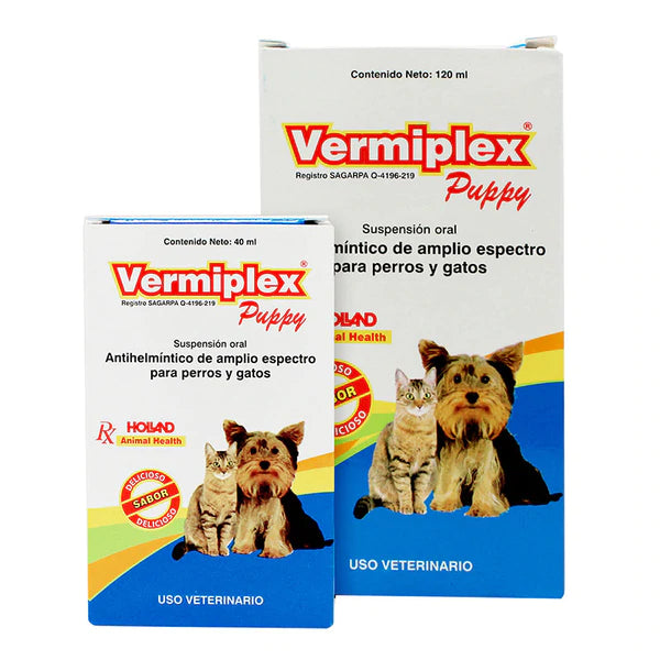 VERMIPLEX PUPPY SUSPENSION 120 ml.