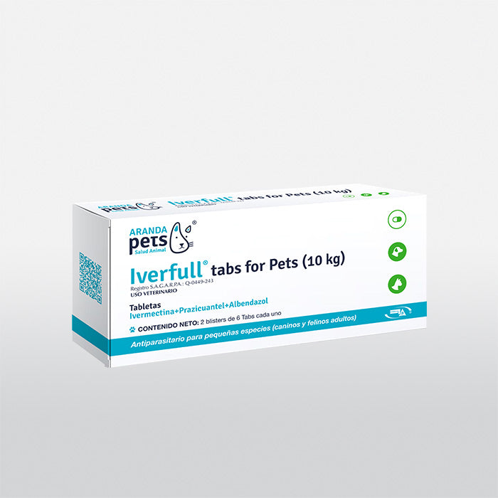 IVERFULL FORT PETS 10KG C/12 TABS