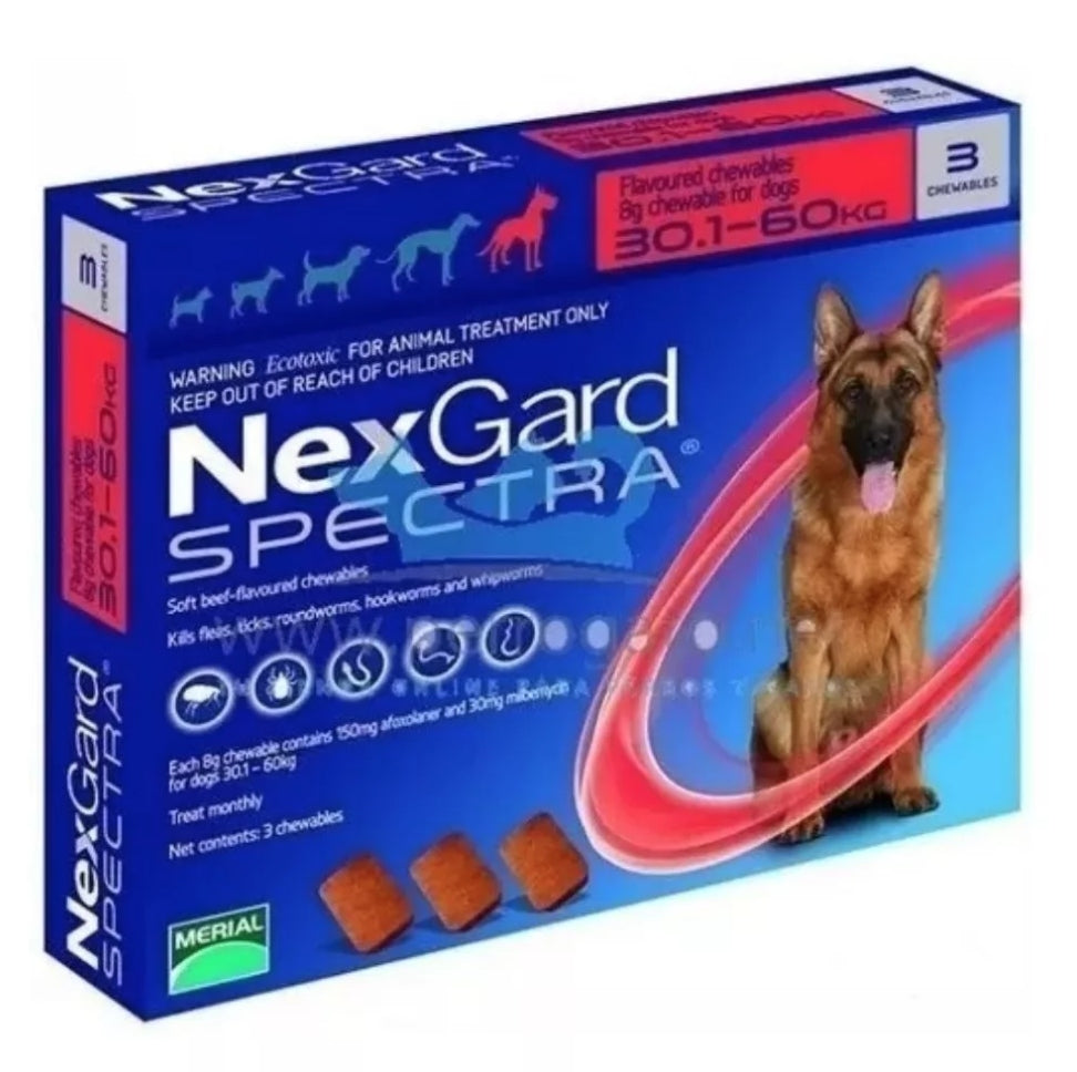 Nexgard Spectra Para Perro con 3 Tab.