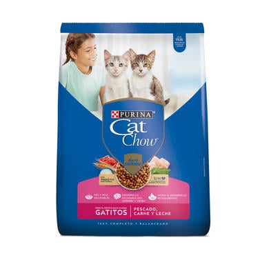 Cat Chow Gatitos Pescado, Carne y Leche 1.5kg