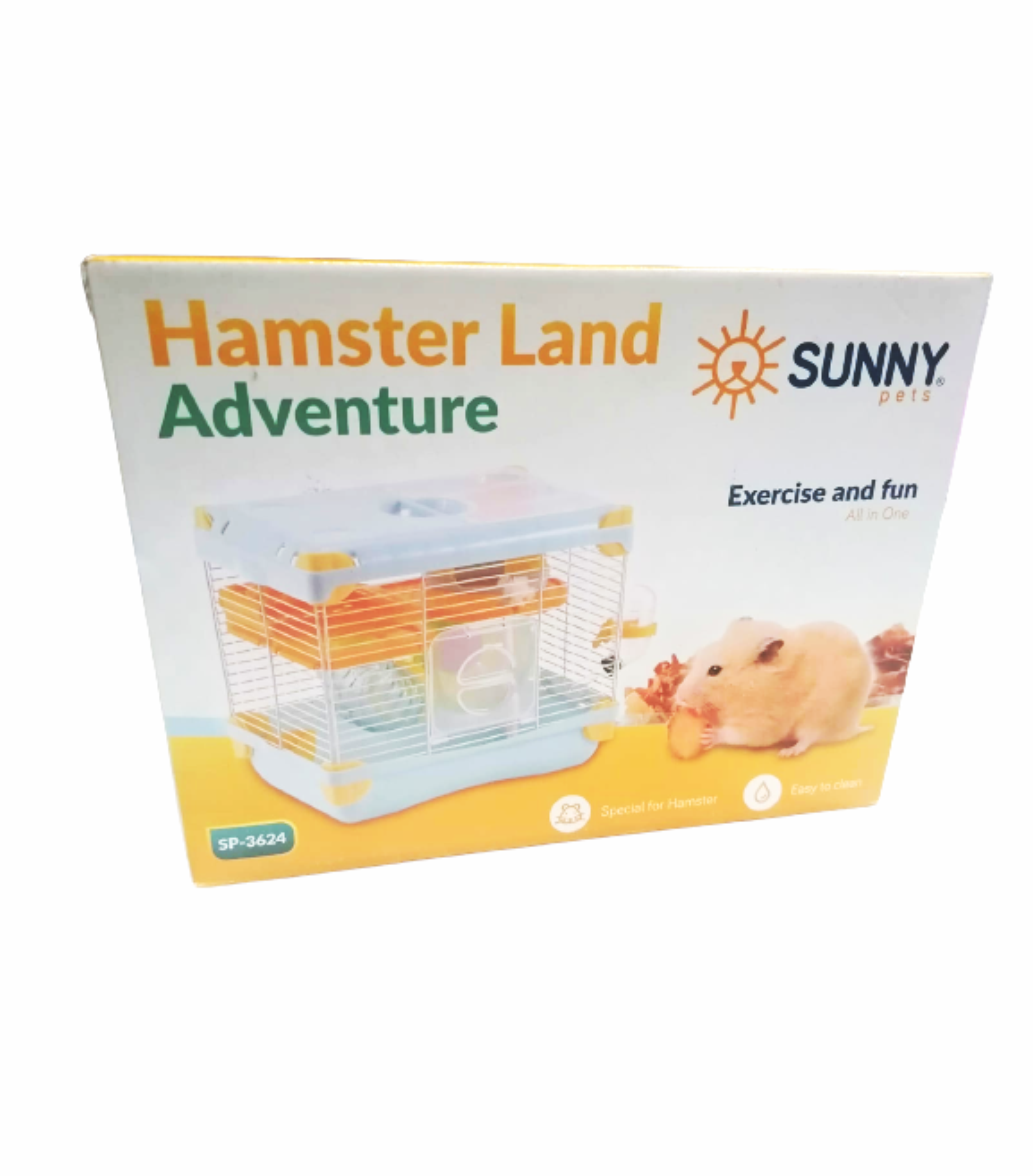 Jaula plástica azul para hamster Sunny (1 piso)