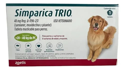 SIMPARICA TRIO C/ 3 TABLETAS