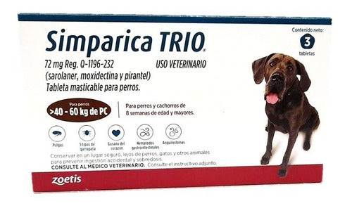 SIMPARICA TRIO C/ 3 TABLETAS